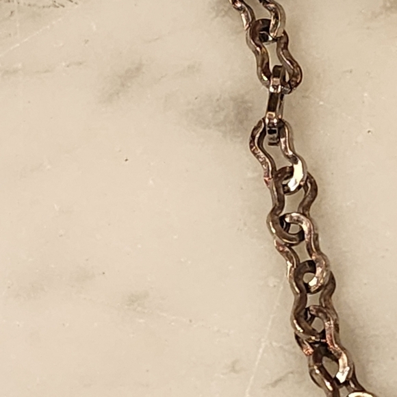 15" Vintage Rhinestone Choker Necklace & Bracelet Demi Parure Blue Opalescent - Picture 11 of 16